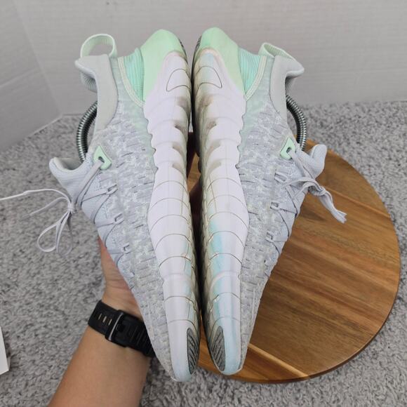 Nike Womens 10 Free RN 5.0 Pure Platinum Mint Foam Athletic Daily Running Shoe - Picture 7 of 12